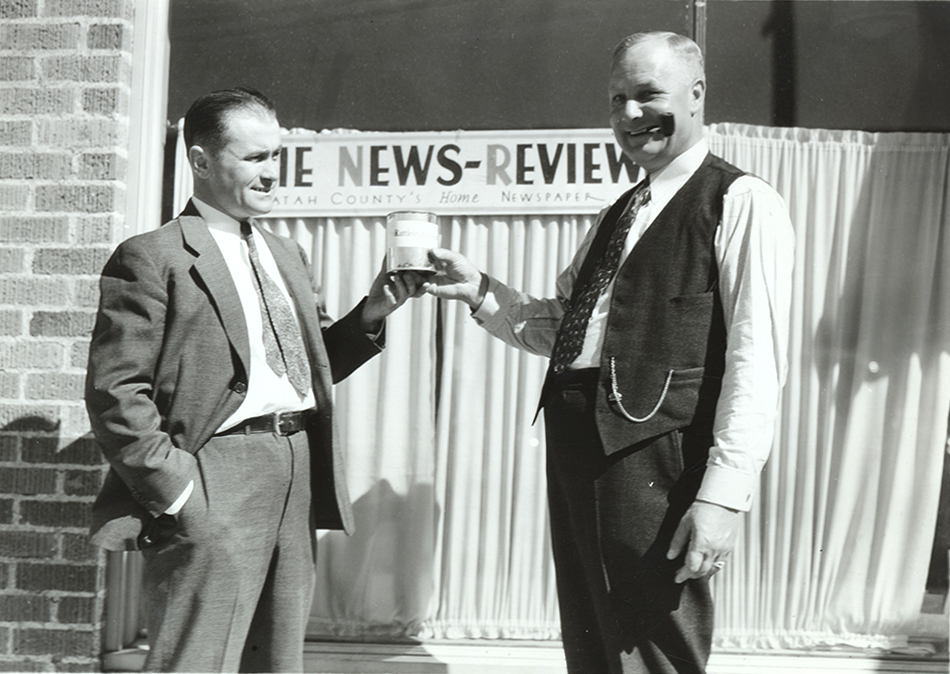 Photograph of Frank B. Robinson and a man named Henry Banks